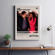 The Mindy Project, Mindy Kaling, Minimalist Tv Series, Vintage Retro Art
