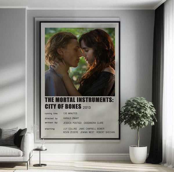 The Mortal Instruments City of Bones (2013) Movie Poster Canvas Poster Minimalist Poster Art Print Gifts for Lover Mural Painting 1777464163