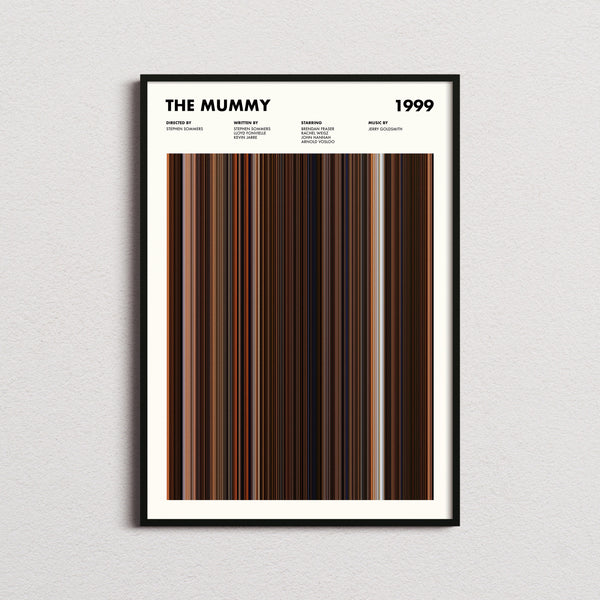 The Mummy Movie Barcode Print, The Mummy Print, The Mummy Poster, The Mummy Wall Art, The Mummy Art Print, The Mummy Frames 1627714968