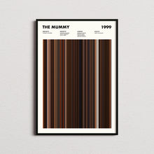 The Mummy Movie Barcode Print, The Mummy Print, The Mummy Poster, The Mummy Wall Art, The Mummy Art Print, The Mummy Frames 1627714968