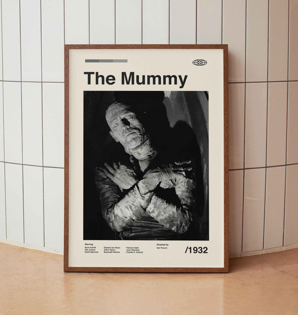 The Mummy Wall Art Print - Boris Karloff Vintage American Film Poster  - Midcentury Art 1686889198