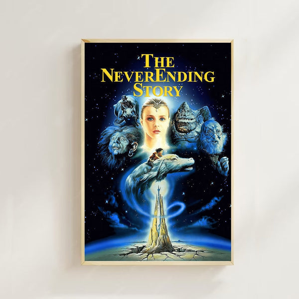 The NeverEnding Story (1984) -- Movie  Poster (Regular Style) Art Prints,Home Decor,Vintage Movie Poster, Art Poster for Gift，Canvas Poster 1629839956