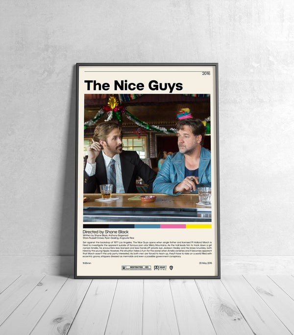 The Nice Guys Movie Poster  Shane Black, Minimalist Movie Poster, Vintage Retro Art Print, Custom Poster, Wall Art Print, Home Decor 1229984128