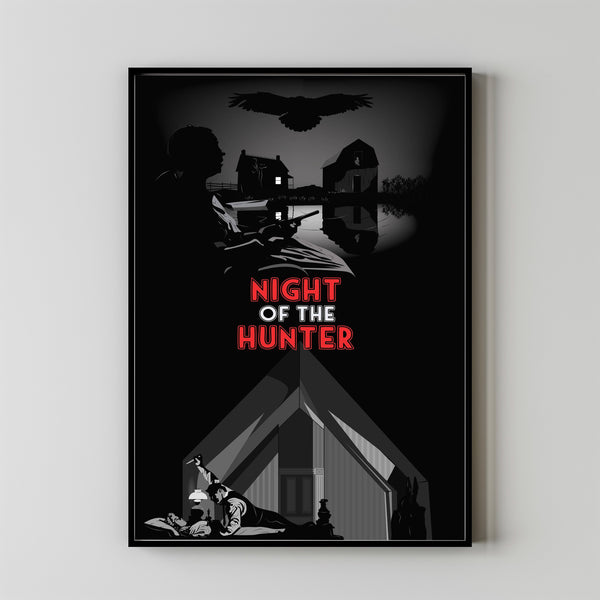 The Night of the Hunter Movie Poster,Film Fan Collectibles,Vintage Movie Poster,Home Decor,Wall Art,Poster Gifts