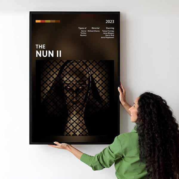 The Nun Movie Poster  Minimalist  Midcentury Poster  Wall Art Print  Retro Movie Poster 1736876542