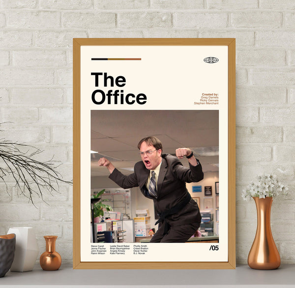The Office - Dwight Schrute Poster, Tv Series Poster, Vintage Poster, Movie Poster, Minimalist Art, Midcentury Poster, Home Decor, Wall Art 1