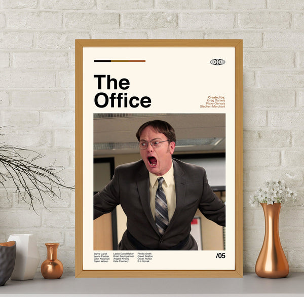 The Office - Dwight Schrute Poster, Tv Series Poster, Vintage Poster, Movie Poster, Minimalist Art, Midcentury Poster, Home Decor, Wall Art