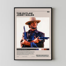 The Outlaw Josey Wales, Clint Eastwood, Minimalist Movie Poster