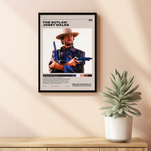 The Outlaw Josey Wales, Clint Eastwood, Minimalist Movie Poster