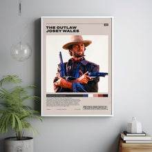 The Outlaw Josey Wales, Clint Eastwood, Minimalist Movie Poster