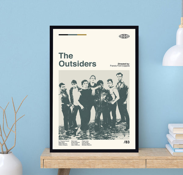 The Outsiders Poster, Francis Ford Coppola, Retro Movie Poster, Minimalist Art, Vintage Poster, Midcentury Art, Movie Poster, Home Decor 1698126240