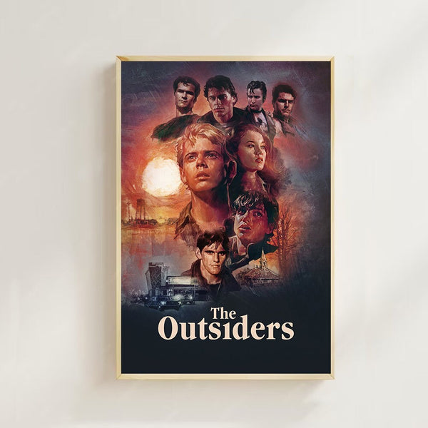 The Outsiders (1983)--Movie  Poster(Regular Style) Art Prints,Home Decor,Vintage Movie Poster,Canvas Poster 1631224292