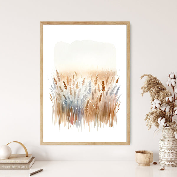 The Parable of Wheat & Tares Canvas Wall Art Poster Modern Bible Verse Scripture Gift Watercolor Boho Christian Print Room Home Easter Print 1671427895