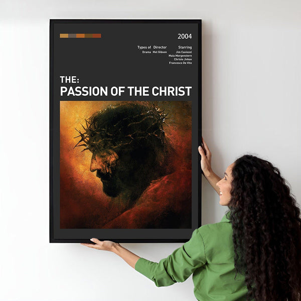 The Passion of the Christ Movie Poster  Minimalist  Midcentury Poster  Wall Art Print  Retro Movie Poster 1747695691 - Copy