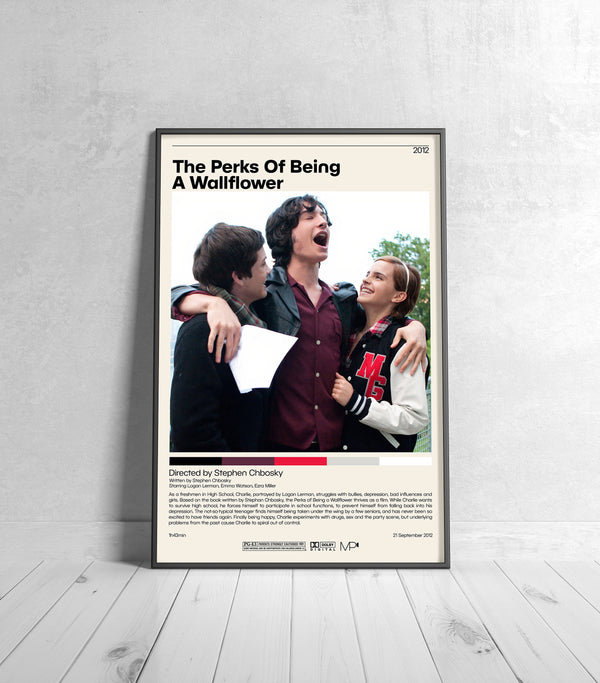 The Perks Of Being A Wallflower Poster   Stephen Chbosky, Minimalist Movie Poster, Vintage Retro Art Print, Custom Poster, Wall Art Print, 992081238