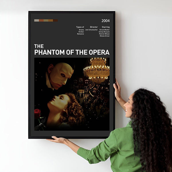 The Phantom of the Opera Movie Poster  Minimalist  Midcentury Poster  Wall Art Print  Retro Movie Poster 1747695901