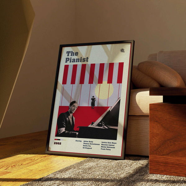The Pianist Movie Poster, Movie Poster, A Roman Polanski Film, ,Retro Wall Art, Modern Movie Poster Print, Minimalist Print 1714613967
