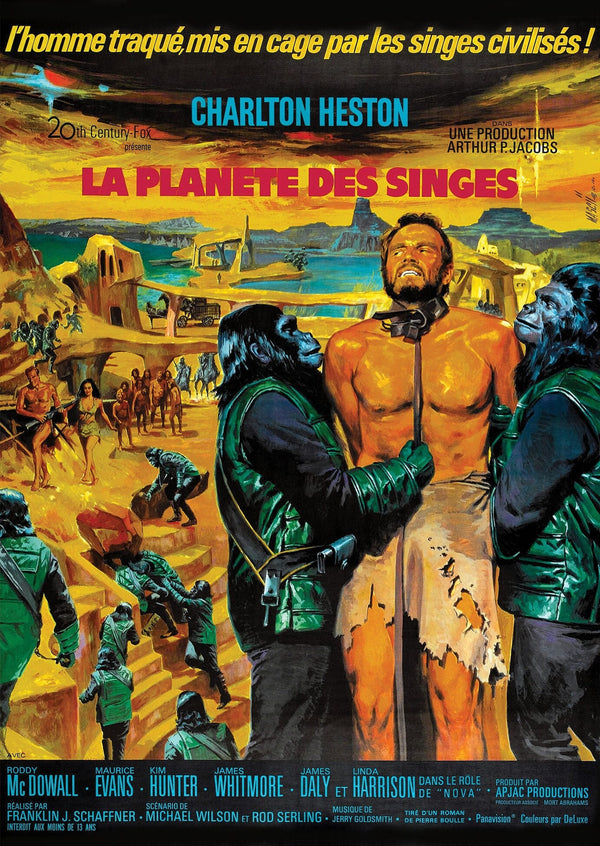 The Planet of the Apes French Alternative Film Movie Print Wall Art Poster 1578948797
