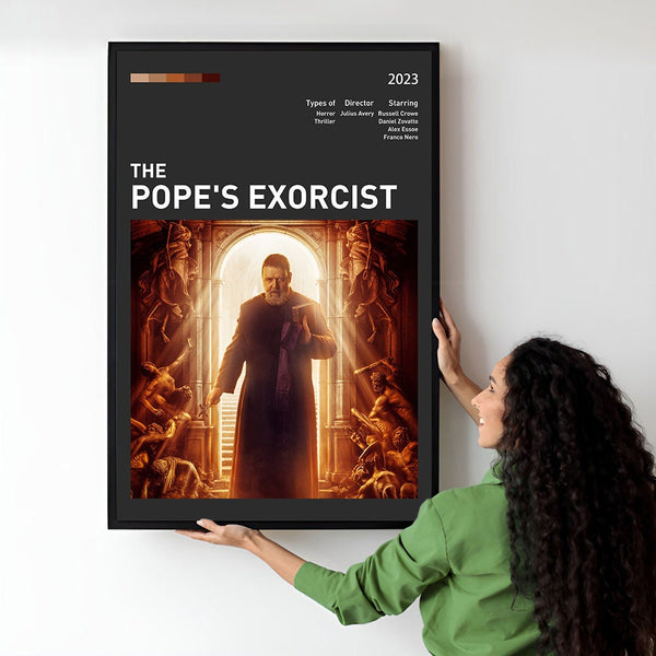 The Pope's Exorcist Movie Poster  Minimalist  Midcentury Poster  Wall Art Print  Retro Movie Poster 1735353984