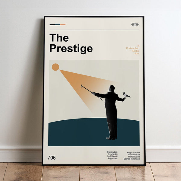 The Prestige Movie Poster  Minimalist  Midcentury Poster  Wall Art Print  Retro Movie Poster 1725863504