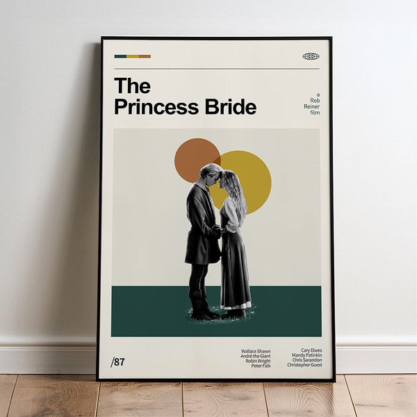 The Princeess Bride Movie Poster  Minimalist  Midcentury Poster  Wall Art Print  Retro Movie Poster 1747700113