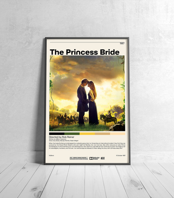 The Princess Bride Poster  Rob Reiner,  The Princess Bride Minimalist Movie Poster, Vintage Retro Art Print, Custom Poster, Wall Art Print 1034959178