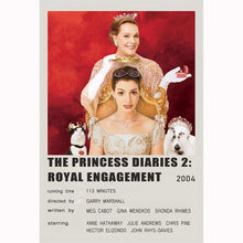 The Princess Diaries 2 Royal Engagement (2004) Movie Poster Canvas Poster Minimalist Poster Art Print Gifts for Lover Mural Painting 1762712547