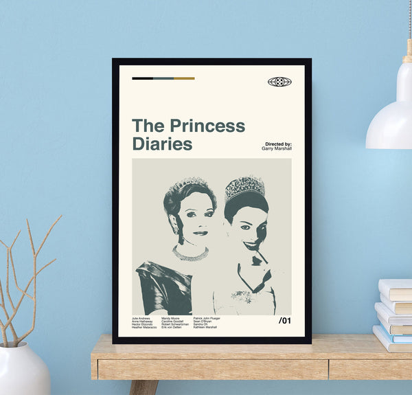 The Princess Diaries Poster, The Princess Diaries Print, Garry Marshall, Minimalist Art, Modern Art, Midcentury Art, Movie Poster, Wall Art 1712315597