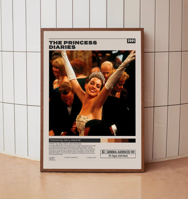 The Princess Diaries, Garry Marshall, Minimalist Movie Poster