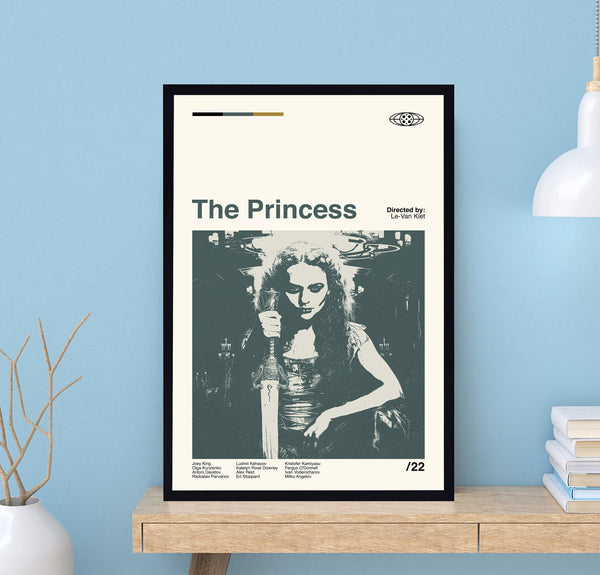 The Princess Poster, The Princess Movie Print, Retro Movie Poster, Minimalist Art, Vintage Poster, Midcentury Art, Movie Poster, Wall Decor 1698129200