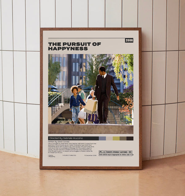 The Pursuit of Happyness, Gabriele Muccino, Minimalist Movie Poster