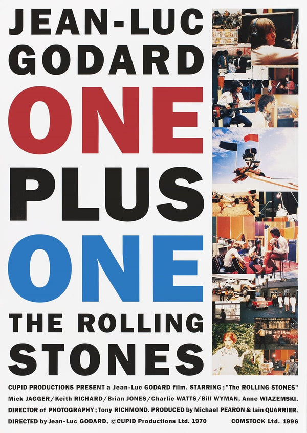 The Rolling Stone ONE plus ONE Jean Luc Godard Film Movie Poster Print Wall art Poster 1576702363