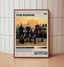 The Rookie Poster, Alexi Hawley, Minimalist Tv Series, Vintage Retro Art