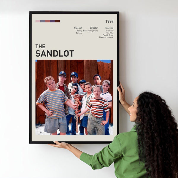 The Sandlot Movie Poster  Minimalist  Midcentury Poster  Wall Art Print  Retro Movie Poster 1746131899