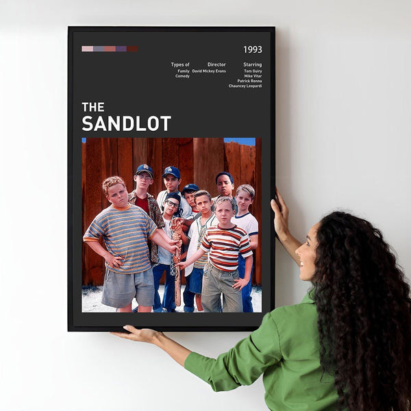 The Sandlot Movie Poster  Minimalist  Midcentury Poster  Wall Art Print  Retro Movie Poster 1746131899 - Copy