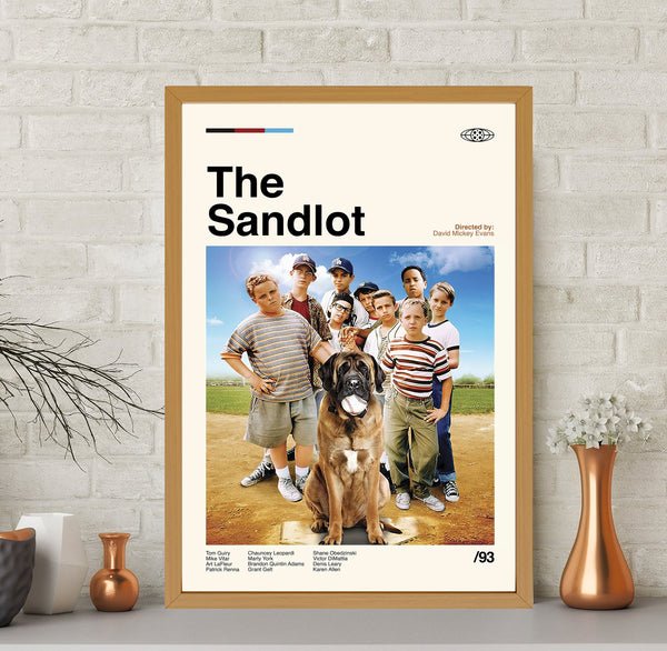 The Sandlot Poster, The Sandlot Print, Vintage Poster, Midcentury Art Print, Minimalist Art, Custom Poster, Room Decor, Wall Decor, Wall Art