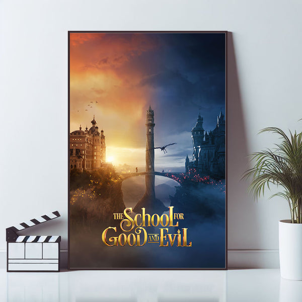 The School for Good and Evil, Movie Poster, Wall Art Prints, Art Poster, Canvas Material Gift, Keepsake, Home Decor, Live Room Wall Art 1582930186