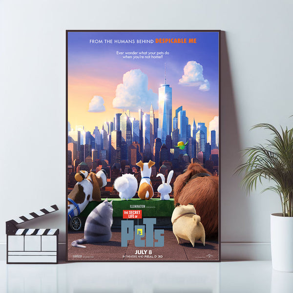 The Secret Life of Pets Movie Poster, Art Poster, Wall Art Prints, Canvas Material Gift, High quality Canvas print, Home Decor, Keepsake 1691330858