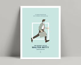 The Secret Life of Walter Mitty - Minimalist Poster, Walter Mitty Poster, Minimalist Print, Ben Stiller, Kristen Wiig, Tropic Thunder 621549535