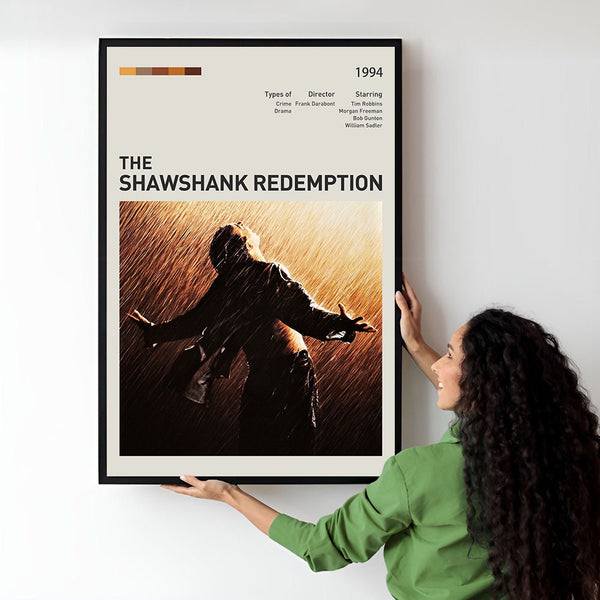 The Shawshank Redemption Movie Poster  Minimalist  Midcentury Poster  Wall Art Print  Retro Movie Poster 1749034223