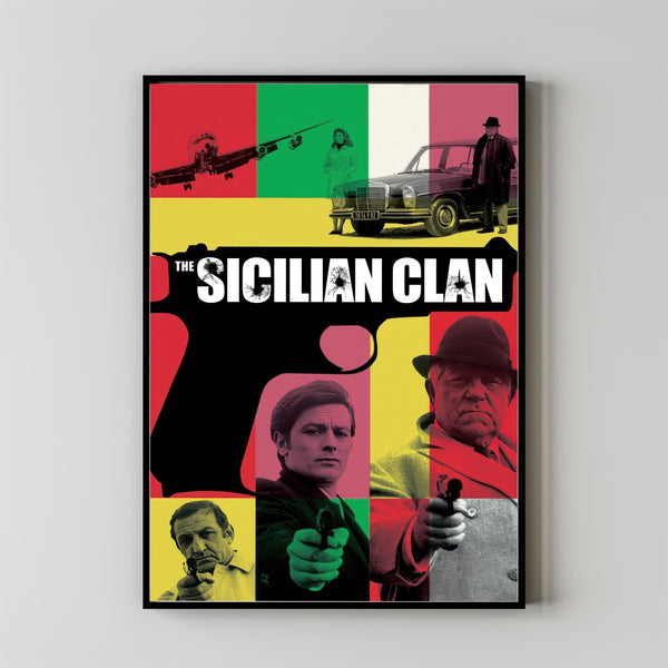The Sicilian Clan Alternative Film Movie Print Wall Art Poster