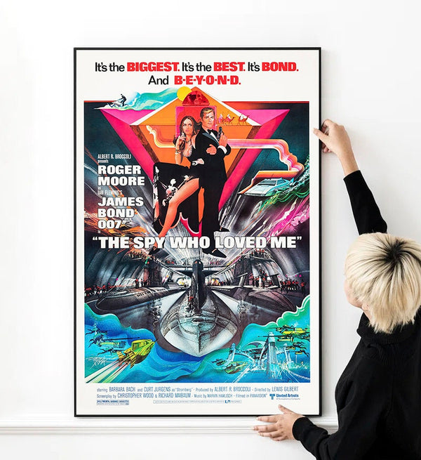 The Spy Who Loved Me - James Bond 007 Movie Poster High Quality Print Photo Wall Art Canvas Cloth Poster 1630592238