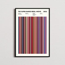 The Super Mario Bros Movie Barcode Print, The Super Mario Bros Movie Print, The Super Mario Bros Movie Poster 1617490834