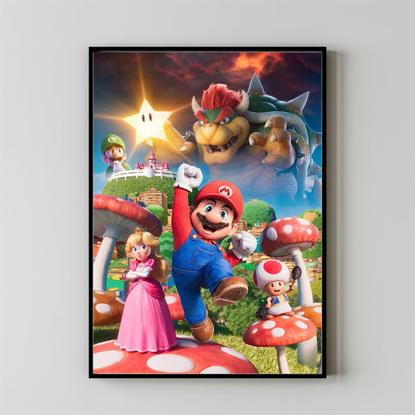 The Super Mario Bros Movie Movie Poster 2023 FilmRoom Decor Wall ArtPoster GiftCanvas prints 2