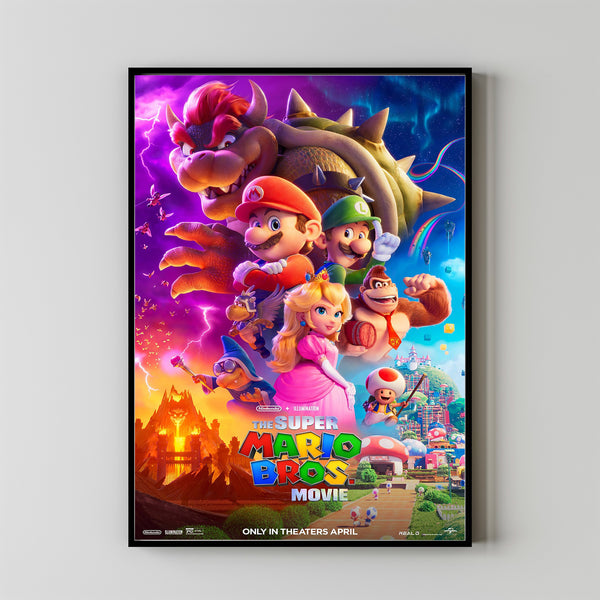 The Super Mario Bros Movie Movie Poster 2023 FilmRoom Decor Wall ArtPoster GiftCanvas prints 3