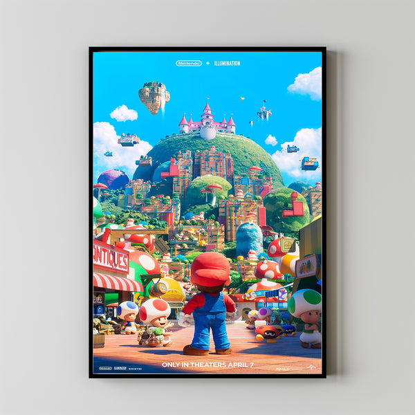 The Super Mario Bros Movie Movie Poster 2023 FilmRoom Decor Wall ArtPoster GiftCanvas prints 3 - Copy