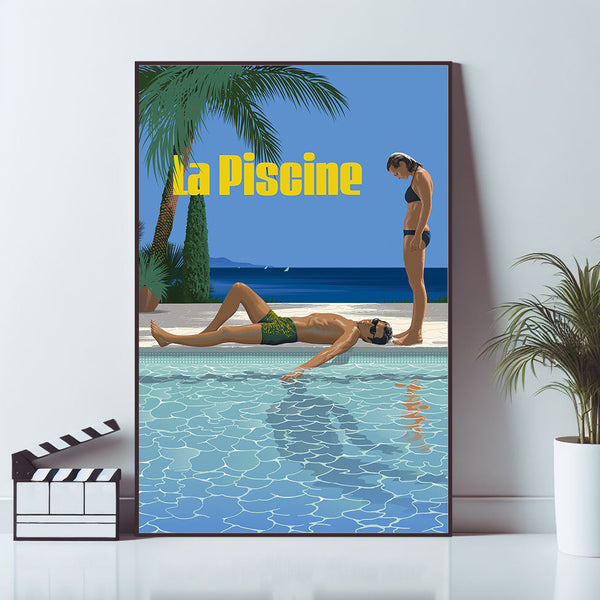 The Swimming Pool, Movie Poster, Wall Art Prints, Art Poster, Canvas Material Gift, Keepsake, Home Decor, Live Room Wall Art 1677543090