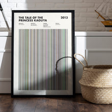 The Tale Of Princess Kaguya Movie Barcode Print, The Tale Of Princess Kaguya Print, The Tale Of Princess Kaguya Poster 1650502282