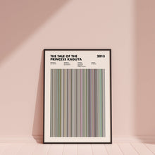 The Tale Of Princess Kaguya Movie Barcode Print, The Tale Of Princess Kaguya Print, The Tale Of Princess Kaguya Poster 1650502282