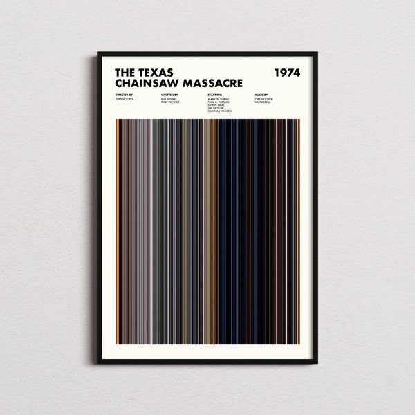 The Texas Chainsaw Massacre Movie Barcode Print, The Texas Chainsaw Massacre Print, The Texas Chainsaw Massacre Poster 1664700853